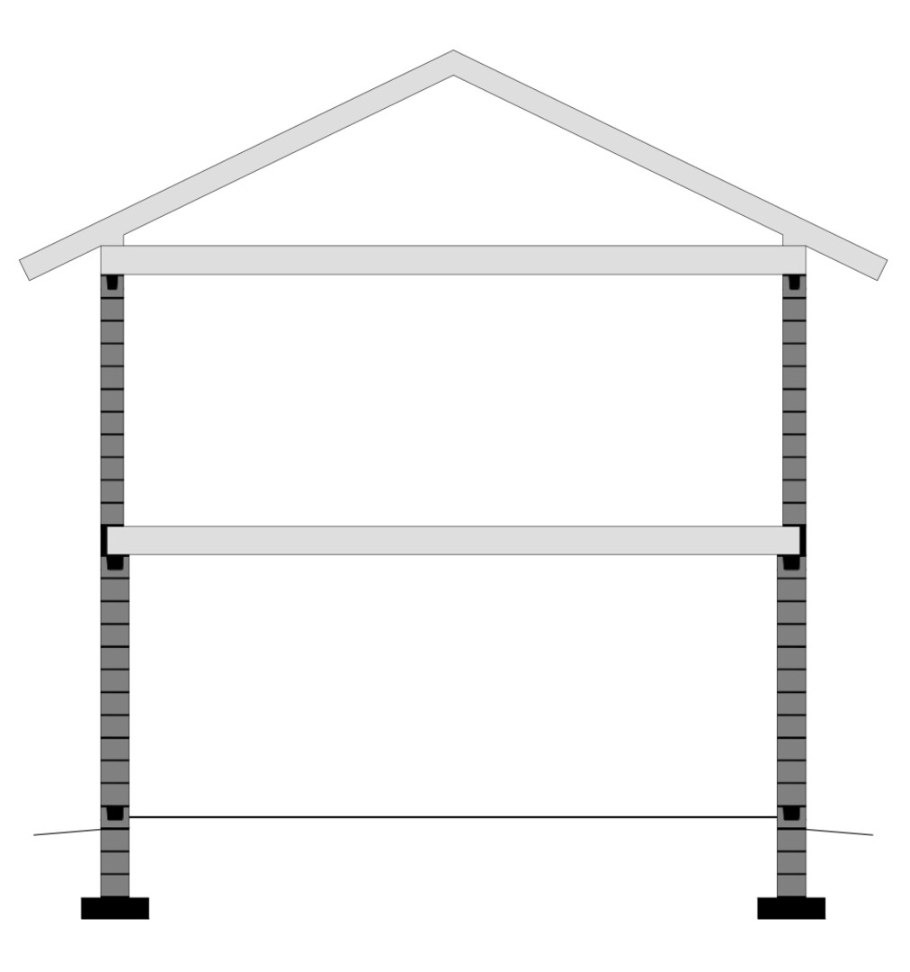 2 stāvu ēka