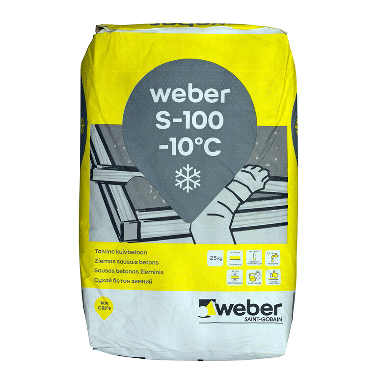 Sausais ziemas betons weber S-100