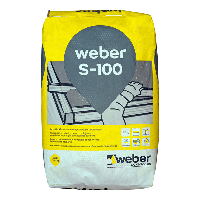 Sausais betons weber S-100